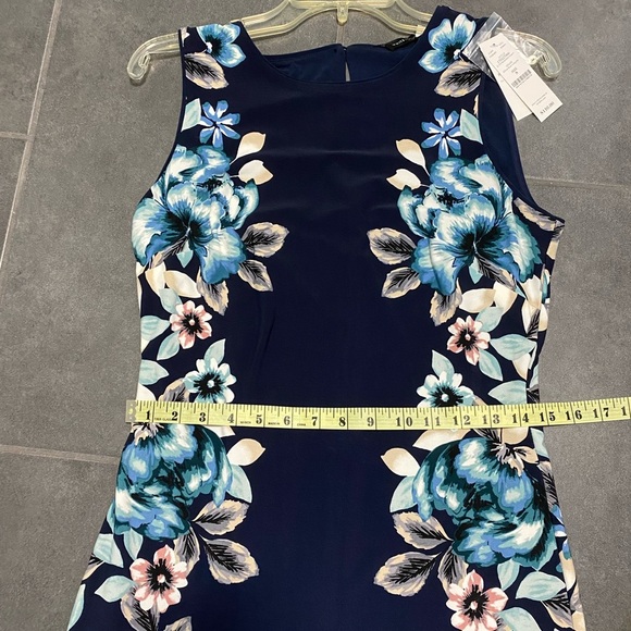 White House Black Market Officer Blue Aquifer Reversible Sheath S - Picture 6 of 8